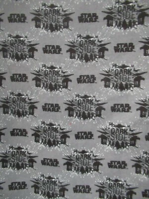 Star Wars " The Last Jedi"  DARK SIDE Flannel Cotton Fabric  1Y27" X 42"W  NEW - Image 1 of 4