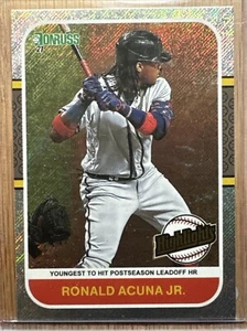RONALD ACUNA JR Donruss 2021 Highlights Rapture Parallel. H18. Braves - Picture 1 of 2