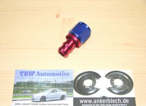 AN10 PUSH on Fitting Gerade *NEU* Dash 10 Schlauch Anschluss 14UNF 7/8" rot blau - Bild 1 von 5