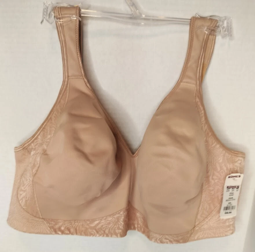 Women's 18-hour Seamless Smoothing Full Coverage Bra Nude Size 36dd 8dtp