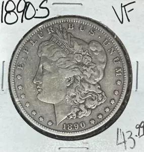 Dólar de plata Morgan 1890-S ~ en muy buen estado ~ bonita moneda~ - Imagen 1 de 2