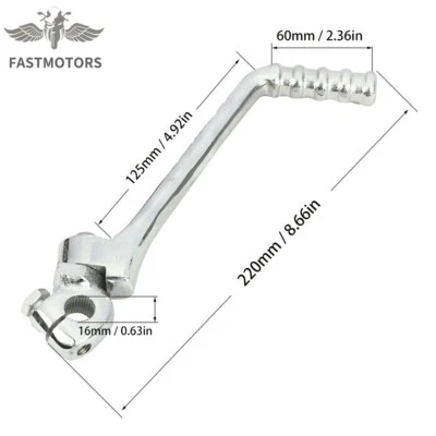 16mm Kick Start Lever Foot Starter Pedal For Kawasaki Yamaha Dirt Pit Bike ATV Foto 1 de 4