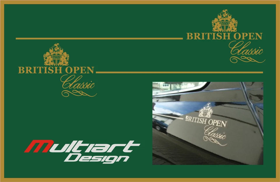 ADESIVI STICKERS PER MINI MINOR  BRITISH OPEN CLASSIC - Immagine 1 di 1