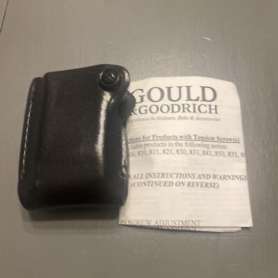 GOULD & GOODRICH Gould Goodrich B850-4 Single Magazine Case Belt Loop For Beretta Glock And More