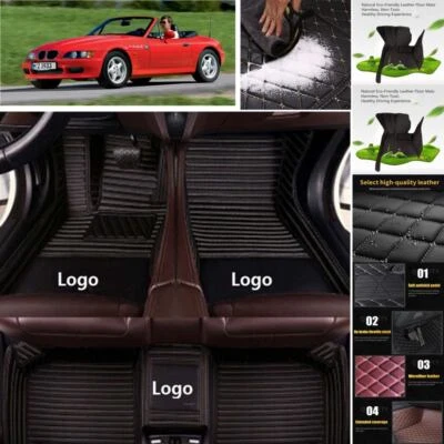 For BMW Z3 Z4 Car Floor Mats Cargo Liners Carpets Handmade Luxury Custom Carpet Foto 1 de 4