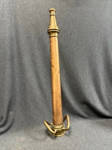 Vintage Brass & Copper 30" FIRE HOSE NOZZLE - Boston Woven Hose & Rubber Co. S5 - Picture 1 of 13