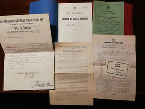 C9740-LOTTO DI DOCUMENTI DEL Dr. ALFREDO MANDELLI, DECRETO DEL RE,LIBRETTO,LIBIA - Picture 1 of 3