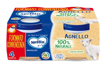 DANONE NUTRICIA SPA SOC.BEN. Omogeneizzato Di Carne Agnello Mellin 4x80g