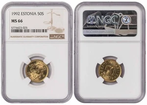 i-650630 Estonia 50 Senti 1992 M. NGC MS 66 - Picture 1 of 1