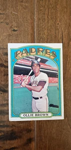 Tarjeta Topps 1972 a prueba de espalda en blanco Ollie Brown Padres Giants A's Phillies # 551 - Imagen 1 de 1