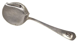100,6 g Antik Sterlingsilber Kunsthandwerk Hand gehämmert Schmiede Tomatenheber - Bild 1 von 4