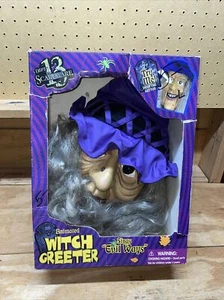 Gemmy Dept 13 Scareware Animated Eyes Light Witch Greeter Sings "Evil Ways" READ - Picture 1 of 8