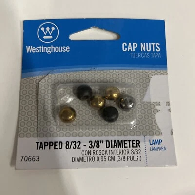 Westinghouse 70663 Cap Nuts Tapped 8/32 - Image 1 of 3