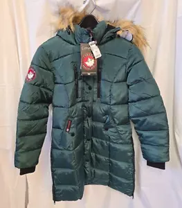 Canada Weather Gear Women's Heavyweight Long Winter Coat, Removable Faux Fur, M - Picture 1 of 10