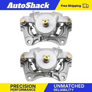 Pair Front Brake Calipers w/ Bracket for Saturn Ion 2005-2010 Chevy Cobalt - Picture 1 of 7