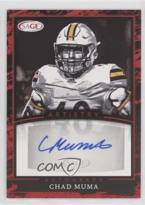 2022 SAGE Artistry Auto Red Chad Muma #A-CM Rookie Auto RC - Image 1 of 2