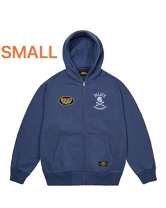 Palace x Neighborhood Navy Hoodie Small Skull Bone Graphic Front Zipper Used - Bild 1 von 3