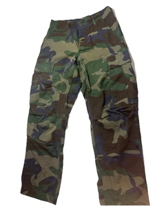 Pantalones Militares De Colección Para Hombres XS-Cortos 26x28 Camuflaje Carga Bosque BDU Pantalones Caza - Imagen 1 de 12