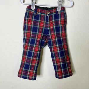 Pantaloni di lana a quadri Janie and Jack taglia 18-24 m vacanze di Natale - Foto 1 di 4