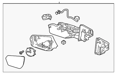 Genuine GM Driver Side Door Mirror without Cover 84604243 Foto 1 de 4