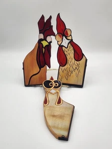 Set of 3 Peeping Rooster Window Decor Open Box 9" H x 3.5" with screws - Picture 1 of 10