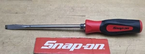  SnapOn SGD8B - 3/8" Wide Flat Tip X 8" Long Blade Soft Grip Screwdriver - Picture 1 of 5