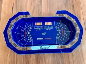 Fantastico Posacenere da Tavolo Gioco Baccarat Ceramica Blu Molto Dettagliato 10"x5"x1,5" - Foto 1 di 7