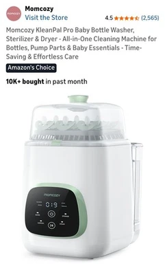 Lavadora, esterilizador y secadora de biberones Momcozy Kleanpal Pro - todo en uno Bs03 Foto 1 de 4
