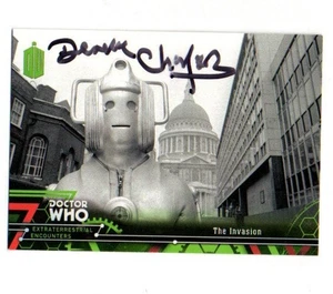 Tarjeta coleccionable Doctor Who Topps extraterrestre #55 firmada por Derek Chafer - Imagen 1 de 1