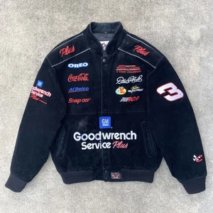 VTG Dale Earnhardt Goodwrench Racing Jacket Suede Men’s L NASCAR Chase JH Design - Picture 1 of 10