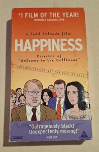 HAPPINESS VHS Screener Tape 1998 Todd Solondz Philip Seymour Hoffman Dylan Baker - Picture 1 of 4