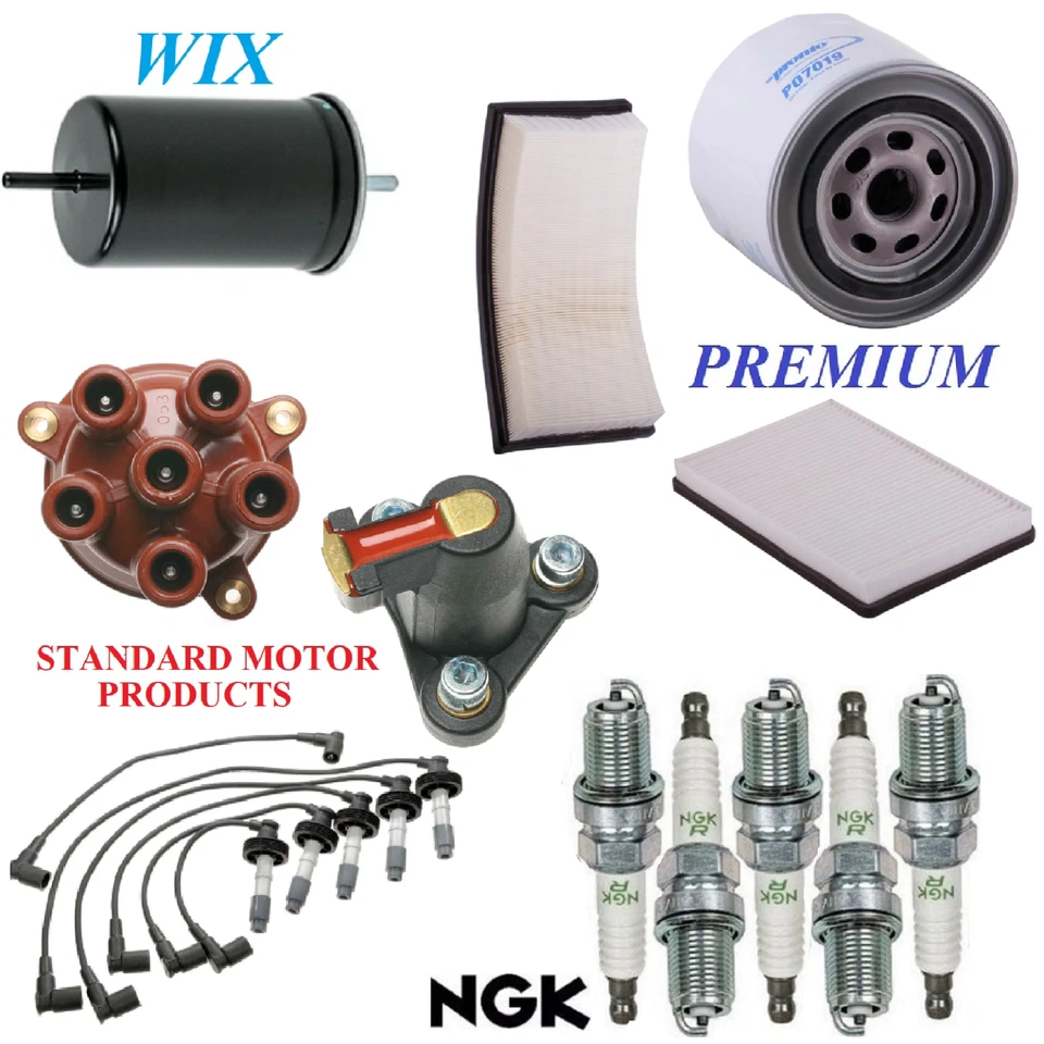 Kit de afinación filtros tapa rotor cable bujías para Volvo S70 L5 2,3 L y 2,4 L 1998 Foto 1 de 1