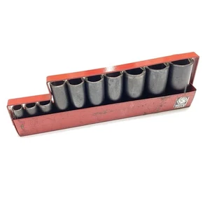 Matco Tools 3/8 Drive Deep Impact Socket Set 6 point 10 piece BDP 3/8 thru 15/16 - Picture 1 of 8