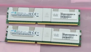 Lot 2 Samsung 32GB 4Rx4 PC3L-12800L CISCO M386B4G70BM0-YK0 Shielded Server RAM - Picture 1 of 2