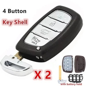 2X for Hyundai IX35 Elantra Sonata Verna Tucson Smart Remote Key Shell Case 4BTN - Imagen 1 de 4