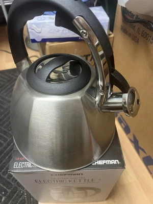 Mr. Coffee Whistling Stainless Steel Tea Kettle COFFEE HOT WATER NEW - Image 1 of 4