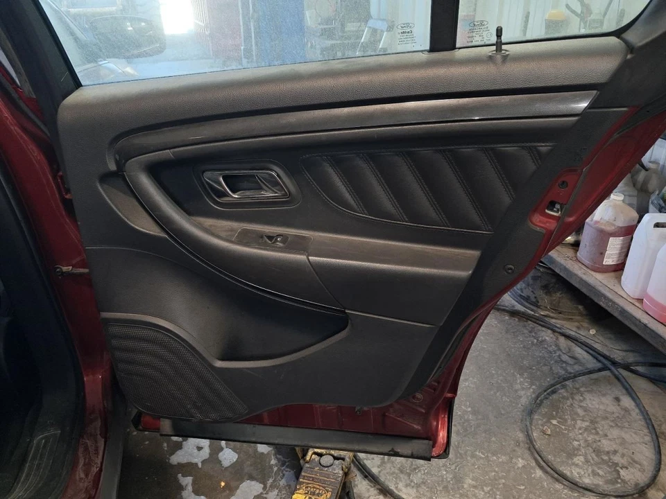 2016 Ford Taurus Rear Right Door Trim Panel Black OEM Used 124K Miles - Image 1 of 4
