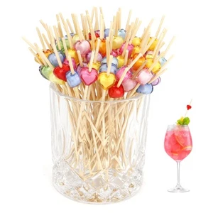 Cocktail Picks 4.7in Valentines Day Decorations 100PCS Flavored Toothpicks fo... - Picture 1 of 7