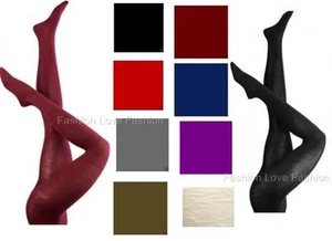 1 Pack Opaque Tights Pantyhose Stockings Multi-Colors One or Queen Size - Picture 1 of 14