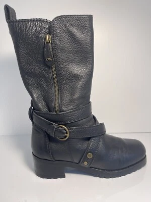 DONNA KARAN NUEVA YORK ETIQUETA NEGRA CUERO PILADO MUJER 36 EUR EE. UU. 5,5-6 PRECIO DE VENTA SUGERIDO POR EL FABRICANTE 750 USD Foto 1 de 4