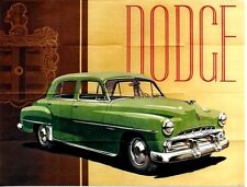Original vintage poster DODGE AMERICAN FAMILY CAR c.1950