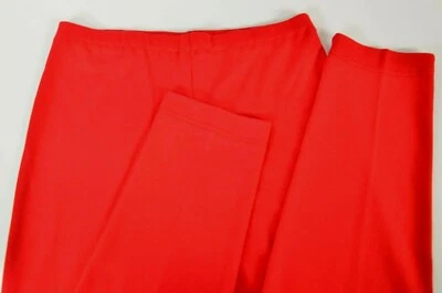 Pantalones para mujer Donna Karan pantalones rojos elásticos talla mediana algodón informales divertidos Foto 1 de 4
