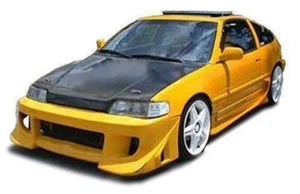 KBD Body Kits Blits Style Polyurethane Front Bumper Fits Honda CRX 88-91 - Picture 1 of 2