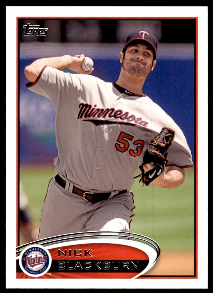 2012 TOPPS NICK BLACKBURN MINNESOTA TWINS #316 - Image 1 of 2