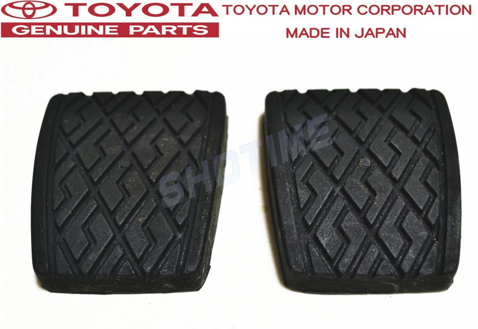 TOYOTA GENUINE OEM  84-89 MR2 AW11 Clutch & Brake Pedal Pad Set  - Image 1 of 1