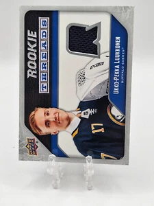 Ukko-Pekka Luukkdnen 2021-22 Upper Deck Rookie Threads Retro Relic Card - Picture 1 of 2
