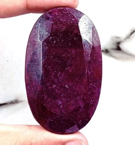300-350 Ct Gorgeous Natural Red Ruby Oval Cut EGL Certified Loose Gemstone 25S - Picture 1 of 7