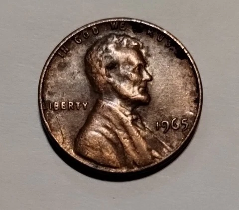 1965 No Mint Mark Penny Errors, “L” Liberty On Rim Cover