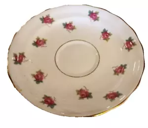 OLD ROYAL BONE CHINA England Untertasse nur Teller keine Teetasse. Rosa Rosen Est 1846 S - Bild 1 von 5