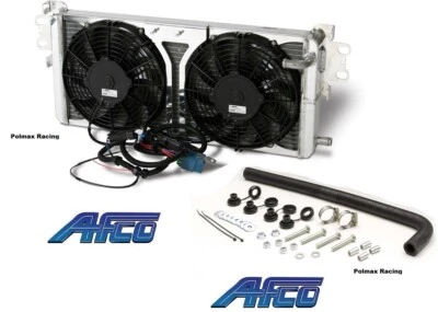 07-12 GT500 AFCO Performance Intercooler Intercambiador de Calor Doble Paso con Ventiladores Foto 1 de 4